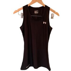 Women’s Under Armour Heat Gear Fitted Tank Black XS